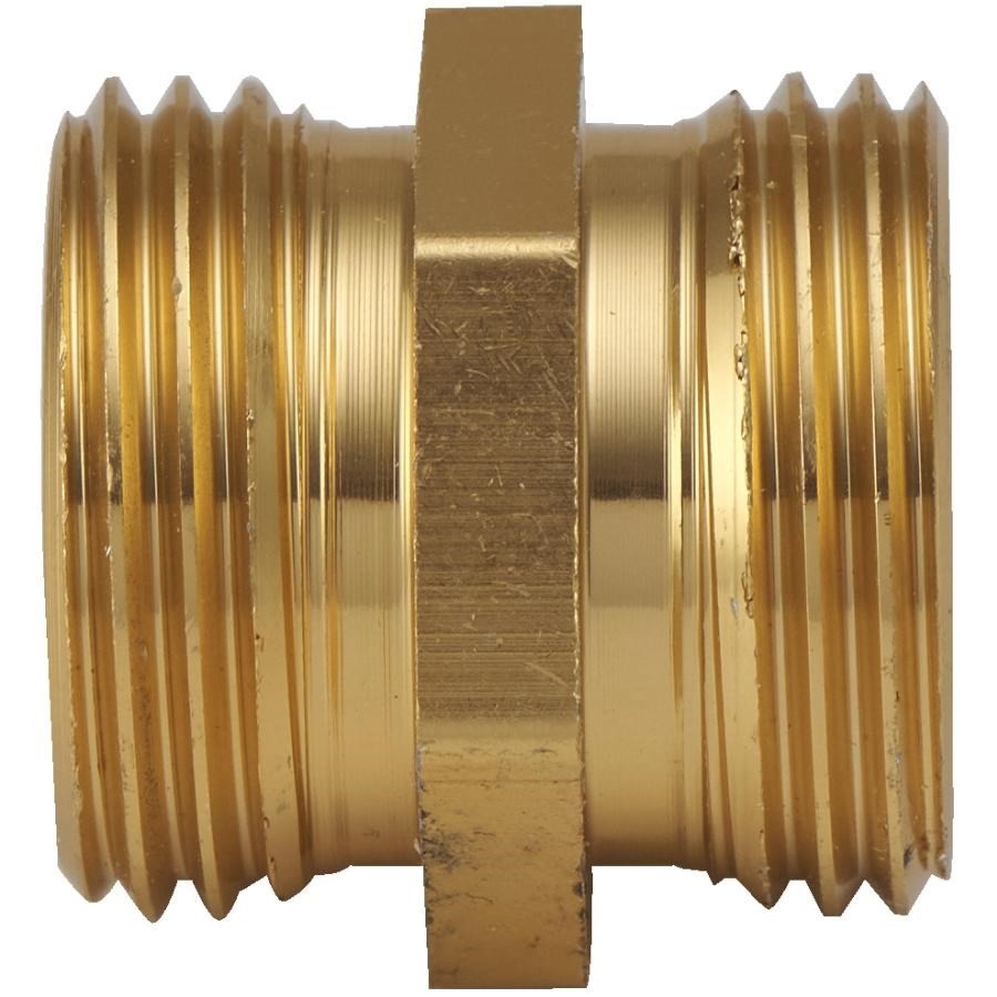 Raccord mâle 3/4 po et mâle 3/4 po en laiton pour tuyau d'arrosage
