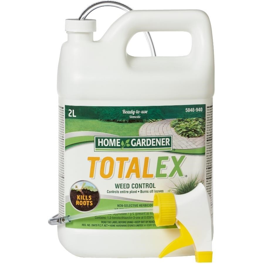 Herbicide Totalex prêt à utiliser pour gazon et mauvaises herbes, 2 L