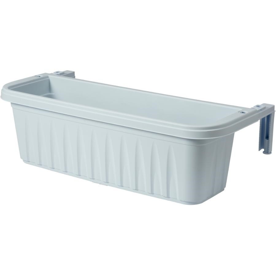 Jardinière réglable pour rampe, blanc, 24 po