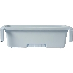 Jardinière réglable pour rampe, blanc, 24 po