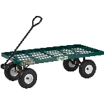 Chariot de jardin en métal extensible de 24 po x 48 po