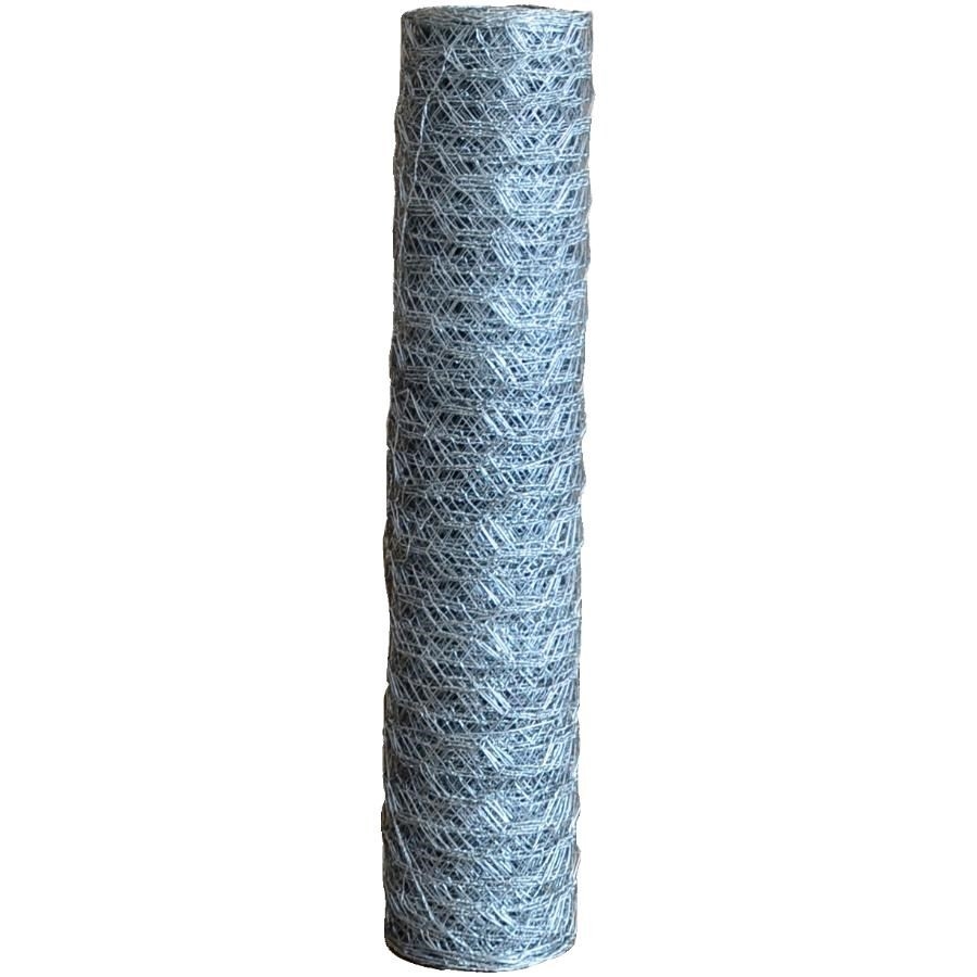 Grillage à poulailler en acier galvanisé de calibre 21, 1 po x 18 po x 50 pi