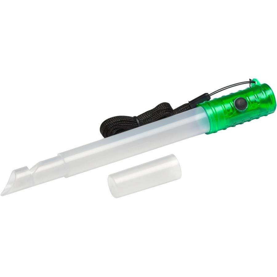 Lampe de poche à DEL avec lumière brillante et clignotante avec piles, couleurs variées