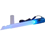 Lampe de poche à DEL avec lumière brillante et clignotante avec piles, couleurs variées