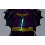 Lampe de poche à DEL avec lumière brillante et clignotante avec piles, couleurs variées