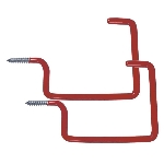 Paquet de 2 crochets de rangement tout usage à visser en vinyle