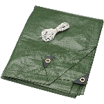 Bâche en poly de 10 pi x 12 pi, vert olive