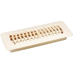 Grille de plancher amande en poly, 3 x 10 po