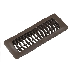 Grille de plancher brune en poly, 4 x 10 po