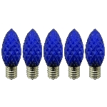Paquet de 5 ampoules de rechange C9 à DEL, bleu