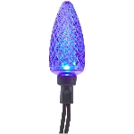 Jeu de 25 lumières à DEL C9 sur fil vert, multicolore