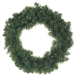 Couronne de 24 po en PVC imitation de pin avec 160 pointes
