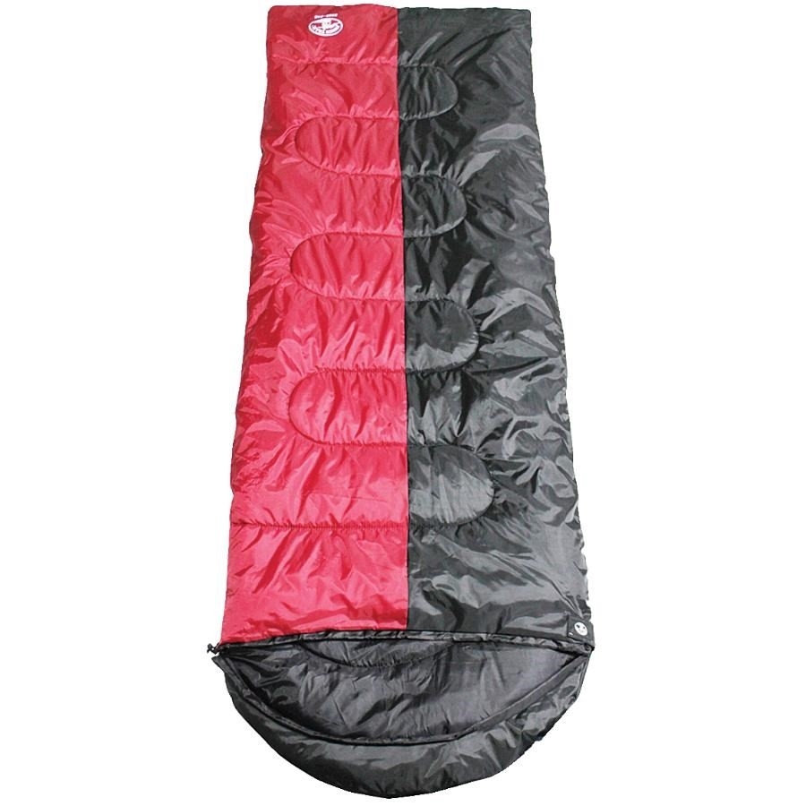 Sac de couchage rouge et noir de 2 lb, 32 po x 86,5 po
