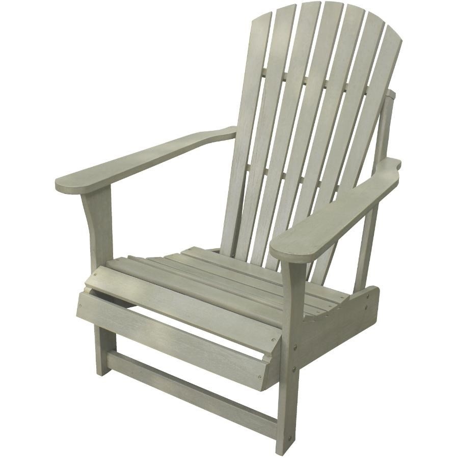 Chaise Adirondack en bois flottant gris