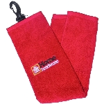 Serviette de golf rouge