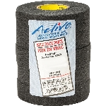 Paquet de 5 rouleaux de ruban de hockey en tissu, noir, 24 mm x 25 m