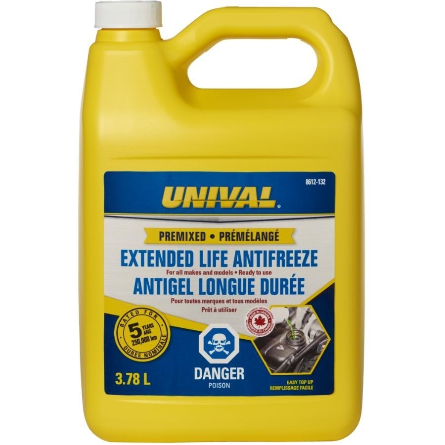 Antigel de radiateur longue durée universel prêt à l'emploi, 3,78 l