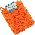 Moufle en chenille pour lavage d'auto, orange