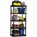 Étagère à 5 tablettes en poly très robuste de 36 po x 24 po x 7