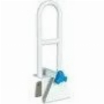 Rampe de sécurité blanche réglable pour la baignoire, 15 po x 6