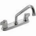 Robinet de cuisine chromé Manor à 2 poignées