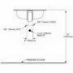 Lavabo Coronette blanc cassé de 21 po x 17 po