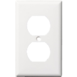 Paquet de 10 plaques en plastique pour une prise de courant dou