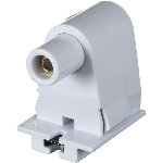 Douille flexible à contact simple pour lampe fluorescente