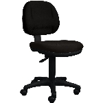 Chaise de bureau de luxe noire pour sténographe