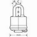 Paquet de 3 cadenas de 1-1/2 po à l'épreuve des intempéries à 