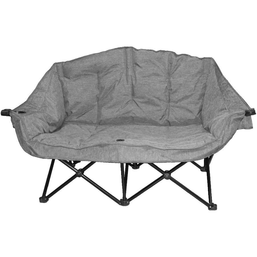 Chaise de camping Bear Buddy pour adultes, gris chiné