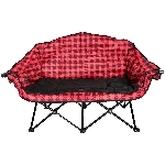 Chaise de camping Bear Buddy pour adultes, rouge et noir