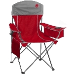 Chaise surdimensionnée avec glacière intégrée, rouge et gris