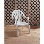 Chaise empilable Catalina en résine blanche