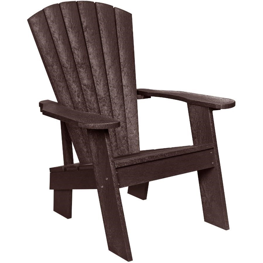 Chaise Adirondack en plastique recyclé, brun terre
