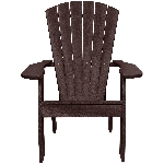 Chaise Adirondack en plastique recyclé, brun terre
