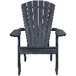 Chaise Adirondack en plastique recyclé, pierre grise