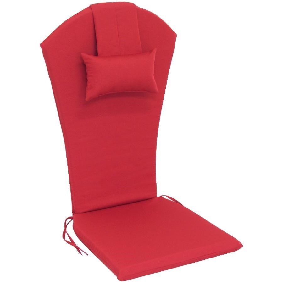 Coussin pour chaise Adirondack, rouge uni