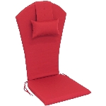 Coussin pour chaise Adirondack, rouge uni