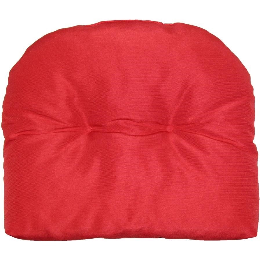 Coussin de luxe pour siège, uni rouge