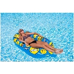 Chaise longue gonflable EMOJI de 66 po x 37 po