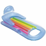 Chaise longue King Kool gonflable, 63 po, couleurs variées