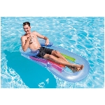 Chaise longue King Kool gonflable, 63 po, couleurs variées