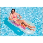 Chaise longue King Kool gonflable, 63 po, couleurs variées