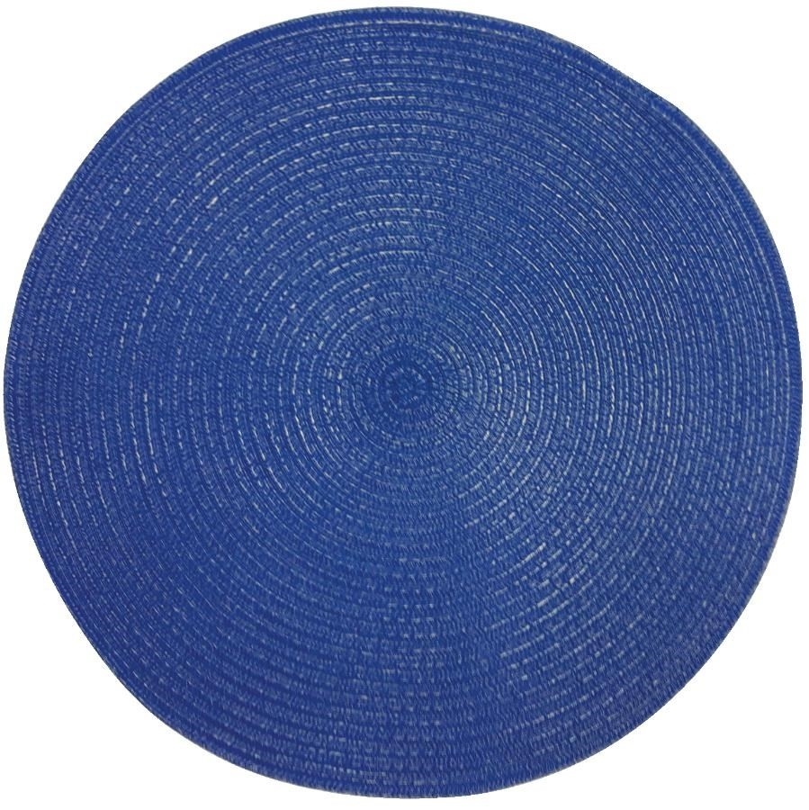 Napperon rond d'extérieur de 15 po, bleu foncé