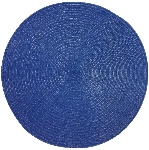 Napperon rond d'extérieur de 15 po, bleu foncé