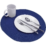 Napperon rond d'extérieur de 15 po, bleu foncé